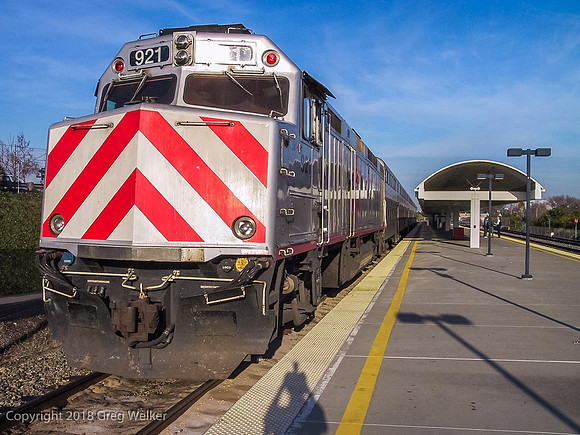 After arrival at Tamien station just South of San Jose..