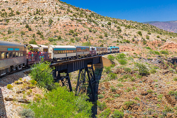 Views From Train As You Travel Through The Canyon