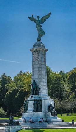 Monument to Sir George-Etienne Cartier in Mount Royal Park.