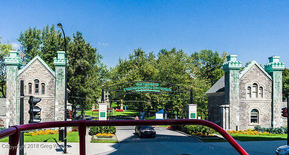 Entrance to Mount Royal Cemetery.